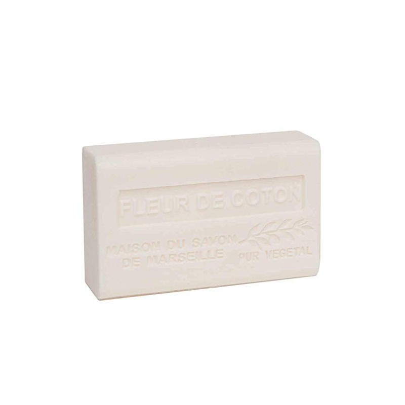 French Soap, Traditional Savon de Marseille - Cotton Flower (Fleur