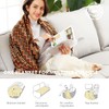 LumiSyne Knitted Blanket with Tassel Plain Bubble Pattern Cuddly Blanket