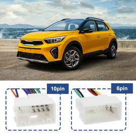 VGOL 1 Set CD Player Wiring Harness Wire Radio Plug, Radio Wire Harness Stereo MP3 CD Player Connector Compatible with Hyundai Elantra 2010-2017