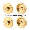 Hobbypark Brass Wheel Weights Hex Adapter 4mm w/Locknuts for AXIAL