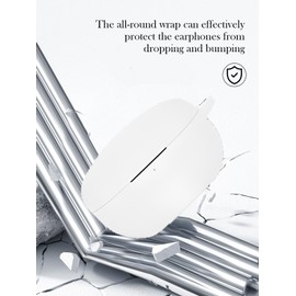 Case for Sony WF-1000XM5 Wf Xm5 Wireless Noise Cancelling Earbud,Soft Protective,BOVUGAC Silicone Case Cover with Keychain & Cleaning Kit & Lanyard for Sony Wf Xm5 Earbuds-White
