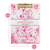Packed Party Celebrate Acrylic Clipboard; Cute Pink Plastic Decorative Fancy