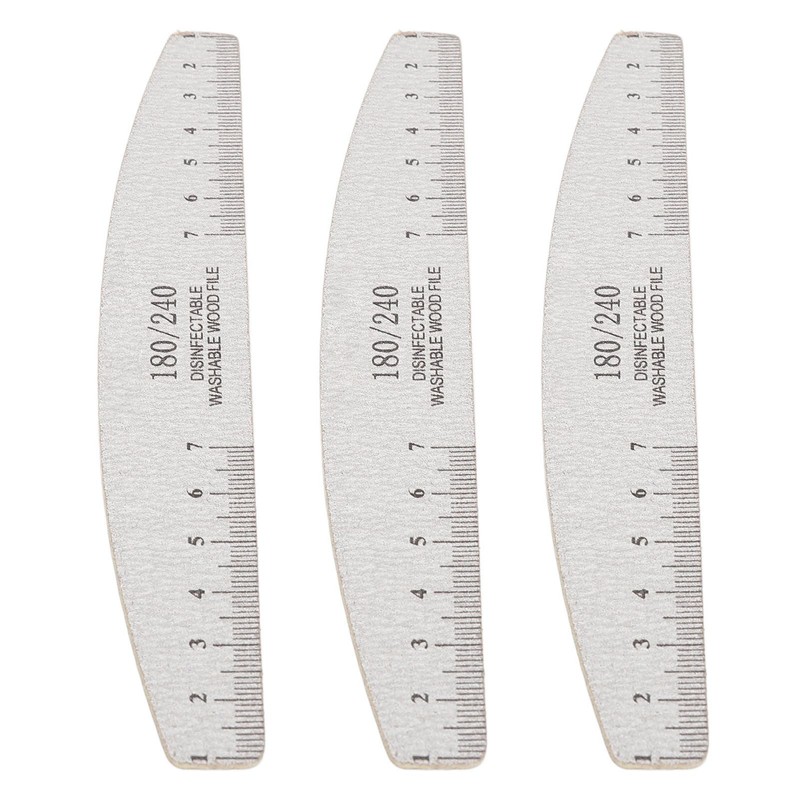 50Pcs Nail Files 180 240 Grit Multifunctional Washable Nail Art