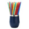 ALINK 200-Pack Flexible Drinking Straws, Assorted Colors Plastic Disposable Bendy