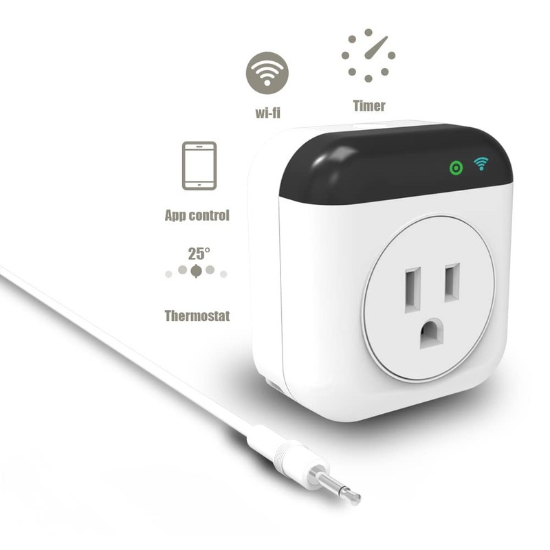 Socket Socket,ERYUE Programmable Smart WiFi Thermostat Plug Outlet Mini Temperature