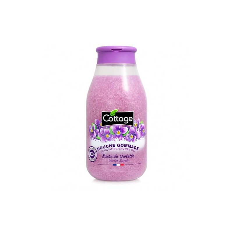 COTTAGE - Shower Scrub Purple Sugar Grains Scrub 100% Natural