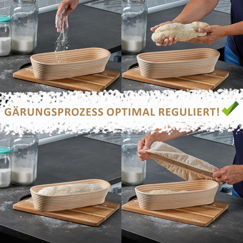 Robin Goods® 2 x Oval Baker's Lines - Linen Cloth