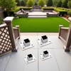 4 Pcs Square Post Bases Stainless Steel Flange Anchor Bases