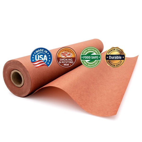 Pink Butcher Paper Roll (17.75 inches x 175), Unbleached, Unwaxed