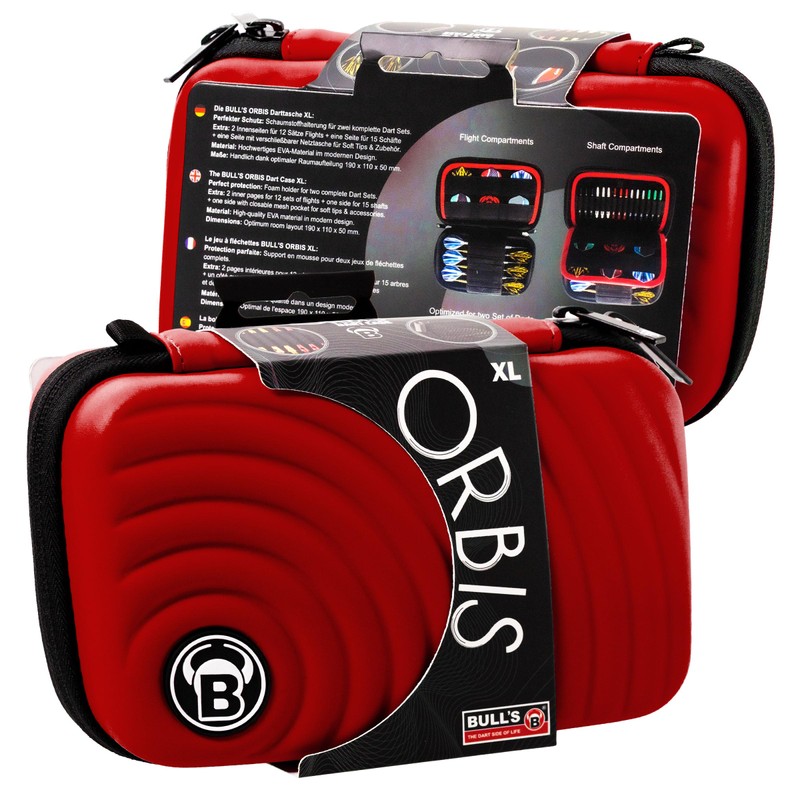 Bull's Orbis Dart Case Red, Darts case., red, XL