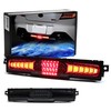 iJDMTOY Dark Smoked Lens Full LED Rear Fog Light Kit