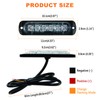 DREAMIZER Car Warning Light, 4 Pieces 6 LEDs Emergency Strobe