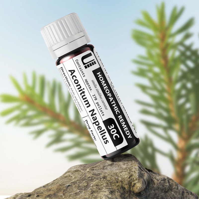 Urenus Aconitum Napellus 30C Homeopathic Remedy, 270 Pellets