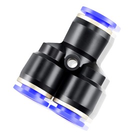 TAILONZ PNEUMATIC 4 mm OD Y Spliter Plastic Push to Connect Fittings 3 Way Pipe Connect Push Fit Push Lock PY4 (Pack of 2)