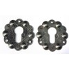 UHRIG 2x Wrought Iron Rosette for PZ Lock Forged Steel