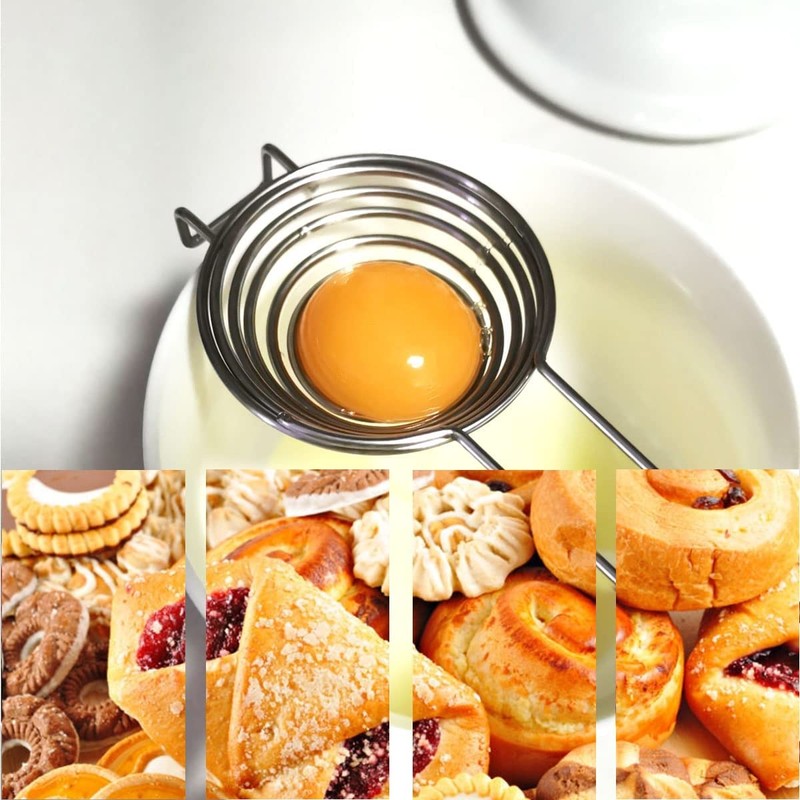 Egg Separator, Food Grade Stainless Steel Egg Whites and Yolks