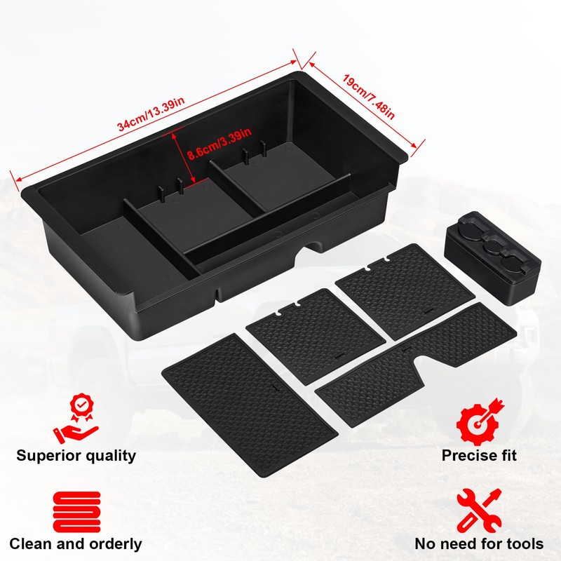 SPELAB Compatible with Chevy or Yukon Center Console Organizer Tray