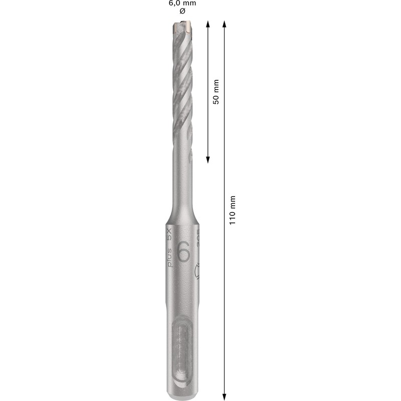 Bosch 1x PRO SDS Plus-5X Hammer Drill Bit (for Reinforced