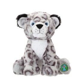 VFM - Snow Leopard 28cm Eco Friendly Toy - Super Soft Cuddly Grey & White Animal Fluffy Plush With Embroidered Details 100% Recycled Material - Your Planet