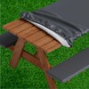 Sorfey Picnic Table Cover with Bench Covers -Fitted with Elastic,