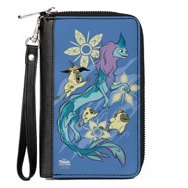 Buckle-Down Women's PU Zip Around Wallet Rectangle-Raya and The Last Dragon, 7.5"x4.5", Raya and The Last Dragon, 7.5"x4.5", Buckle-down Pu Zip Around Wallet Rectangle - Raya and The Last Dragon