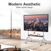 Mobile TV Cart Easel Rolling TV Stand for 32 to