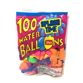 100 pcs Assorted Water Balloon with Filler in Poly Bag