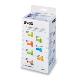 Uvex Hi-com SNR Disposable Ear Plugs 24 dB Neon Green 300 Pairs