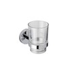 Croydex Flexi-Fix Epsom Tumbler & Holder, Chrome