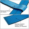 Set of 2 Tow Dolly Straps with Flat Hook, Blue