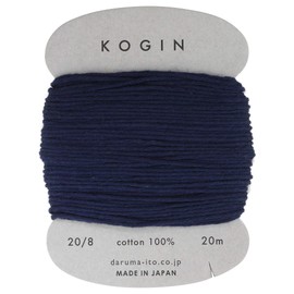 Daruma Kogin Sashiko Thread Card | #7 - Indigo 20 Meter (1)