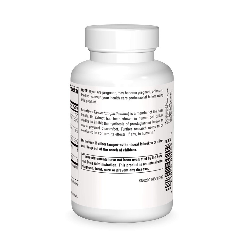 Source Naturals Feverfew Extract - Supports Healthy Brain Function* -