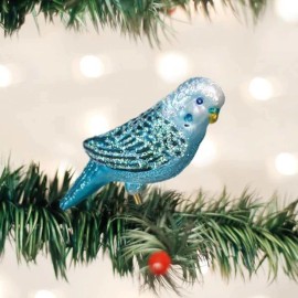 Old World Christmas Clip-On Miniature Parakeet Blown Glass Christmas Ornament by Old World Christmas
