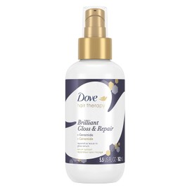 Dove Tratamiento Capilar Tratamiento Capilar Sin Enjuague - Brilliant Gloss Y Repair, 5.5 Fl Oz