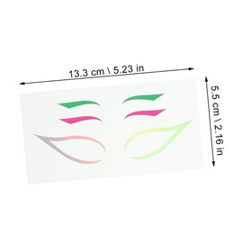 Baluue 4Sets Colorful Party Eyeliner Stickers of Makeup Decals for Women Easy to Apply for Stage and Events Enhance Your Beauty with Stunning Designs