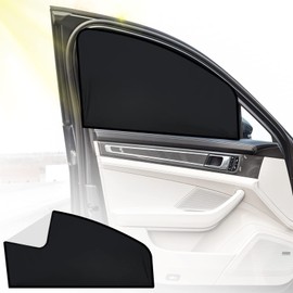 WD&CD Car Curtains, Set of 2, Magnet, Light Blocking, Easy Car Curtain, UV Protection, Privacy Protection, Sleeping in Car, Easy Installation, Sun Protection, UV Protection, Car Accessories, 31.1 x