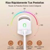 RIVERSOFY Rizador Pestañas Eléctrico Enchinador Recargable + Rímel