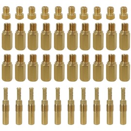 Suifaqi 10x Slow Pilot Jets and 30x Carburetor Main Jets Kit for PWK/CVK/PE Type Carburetor, For OKO/KOSO/Stage-6/ Polini, Replace SCL-2018090002-ZH-T-01 SCL-2018090002-ZH-T-02