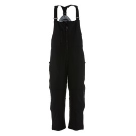 RefrigiWear Insulated Bib Overalls - Rated -20°F Insulated Coveralls - Wind-Resistant Snow Pants - Waterproof Mens Overalls - Black - X-Large