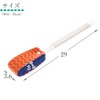 Aisen GP034 Orange Trepica Fluorine Guard Toilet Brush, Approx. 11.4