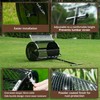 Compost Spreader 24 Inch Peat Moss Spreader with Installation Support