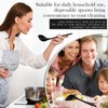 Meekoo Large Plastic Serving Spoons Heavy Duty Disposable Serving Spoons