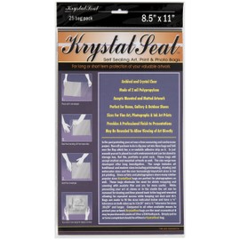 Creative Mark Krystal Seal ATC Art and Photo Bags - Archival Polyethylene Sealing Bags for Paintings, Artwork and Photo Storage - 8.5 x 11"- Pack of 25