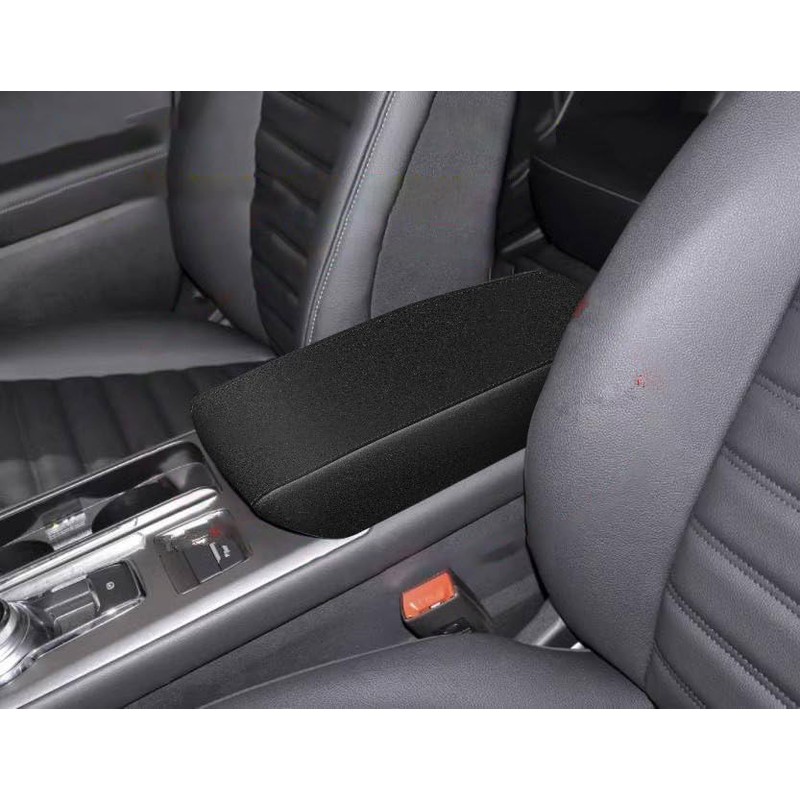 AOMSAZTO Armrest Covers for 2017-2020 Ford Fusion Black Leather