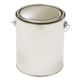 Asahipen Round Can with Hand, Silver, 3.3 fl oz (1 L)