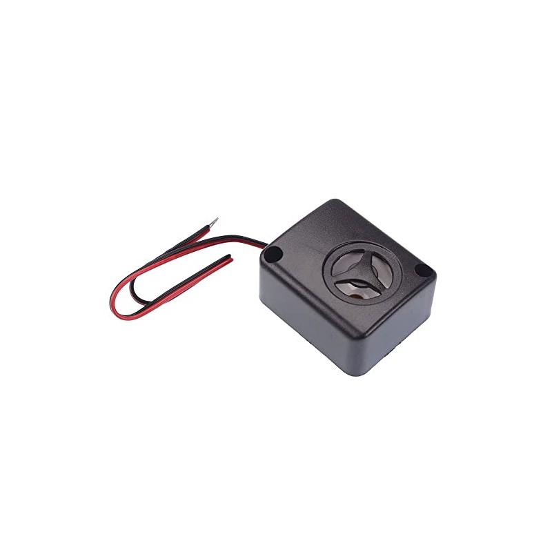 Miniature Piezo Siren 24V Flying Leads 110dB Compact Loud Alarm