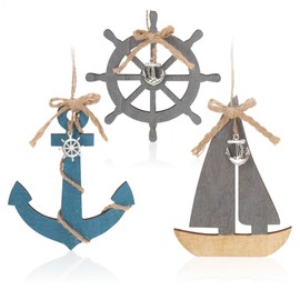 com-four® Hanging decoration in different designs - maritime - decoration for the home