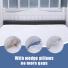 BALAPET Flodable Pillow for Headboard Gap,Bed Gap Filler King Size,Adjustable