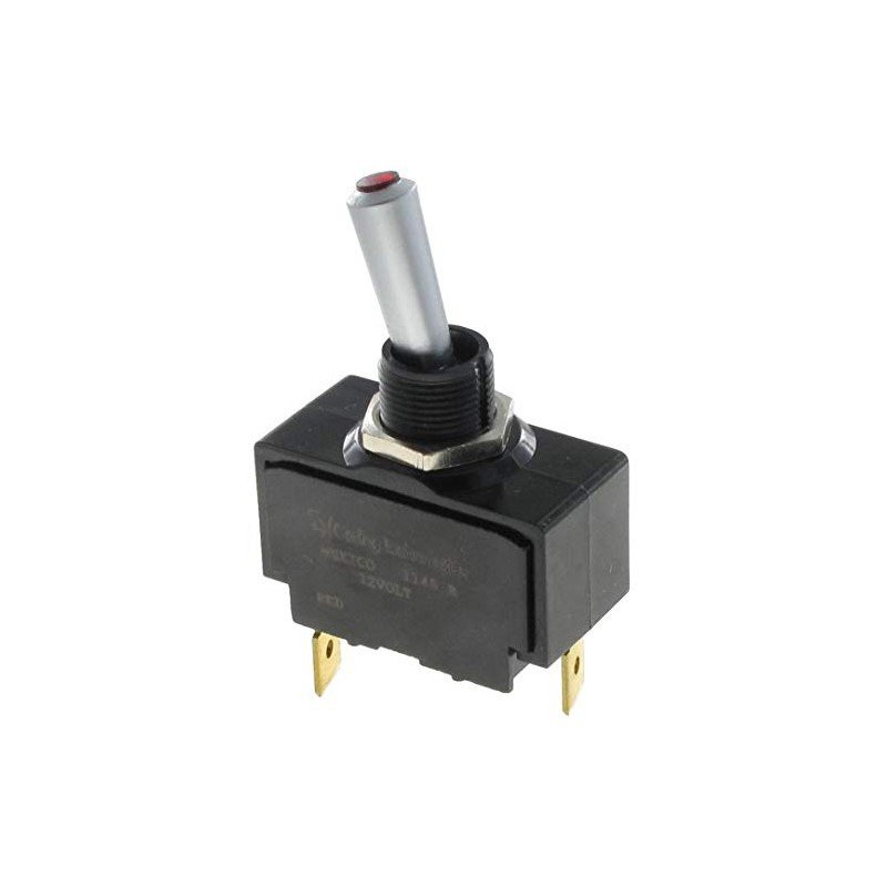 Toggle Switch, Spst, 10A @ 250V, Quikconnct
