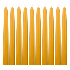 Figura Santa® 10 TAFELKERZEN aus 100% BIENENWACHS Bienenwachskerzen Spitzkerzen Dinnercandles hochwertige Honigkerzen Kerzen 10er Set H20 cm Ø2,2cm